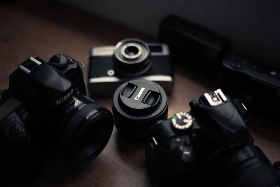 Professional camera production setup